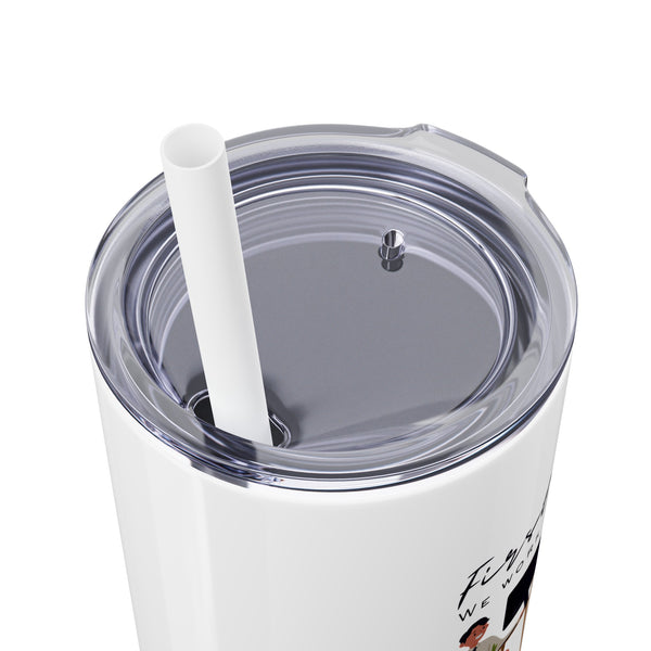 Work First, Nap Second - 20oz Skinny Tumbler with Straw