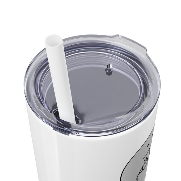 Data Driven, Coffee Fueled - 20oz Skinny Tumbler with Straw